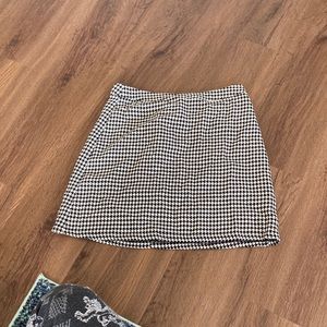 Houndstooth Shirt Skirt